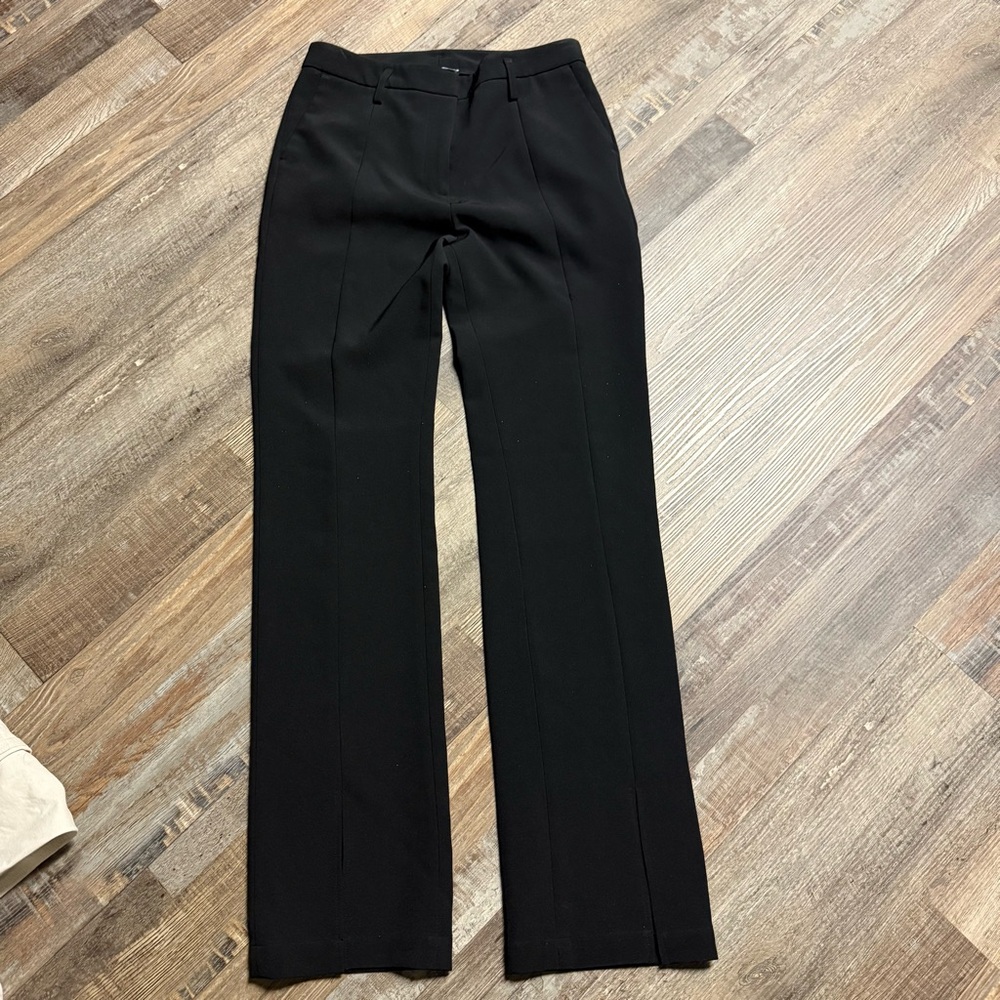 Anine Bing Joelle split hem Trouser - black - size 40